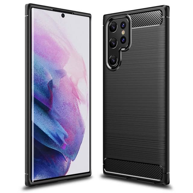 Børstet silikone cover Samsung Galaxy S22 Ultra