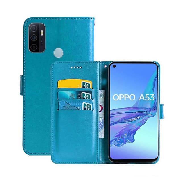 Lommebokdeksel 3-kort Oppo A53 4G  - Lyse blå
