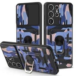 Camo kotelo 3i1 Samsung Galaxy S22 Ultra  - sininen