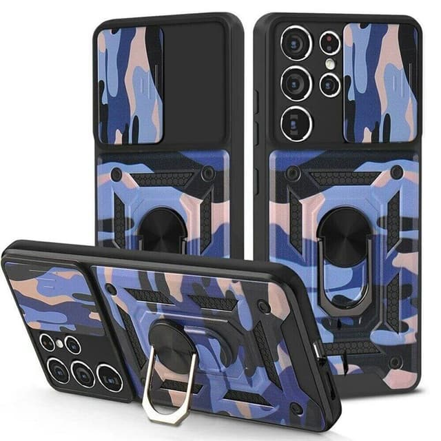 Camo kotelo 3i1 Samsung Galaxy S22 Ultra  - sininen