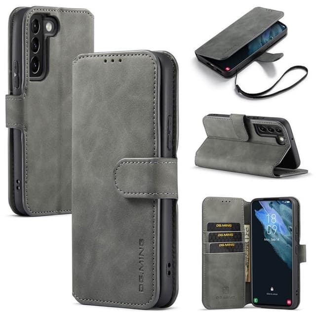 DG-Ming Wallet 3-kort Samsung Galaxy S22 Plus  - Grå