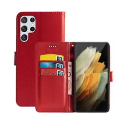 Lommebokdeksel 3-kort Samsung Galaxy S22 Ultra  - RØD