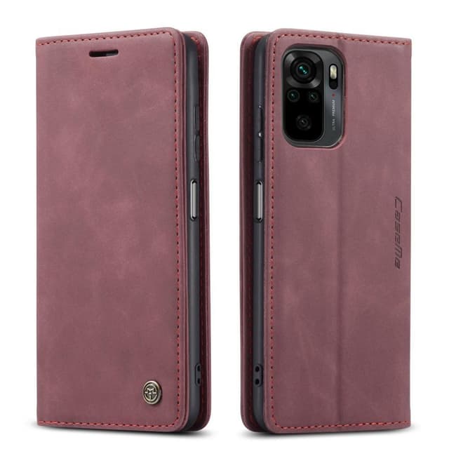 CASEME Plånboksfodral Xiaomi Redmi Note 10 4G / Note 10S - Röd
