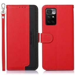 KHAZNEH Xiaomi Redmi 10 Plånboksfodral - Röd
