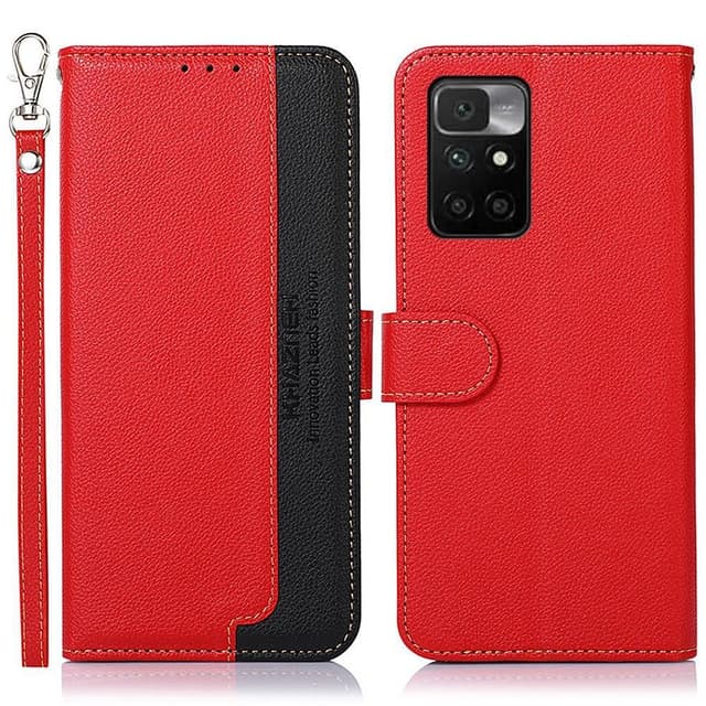 KHAZNEH Xiaomi Redmi 10 Plånboksfodral - Röd