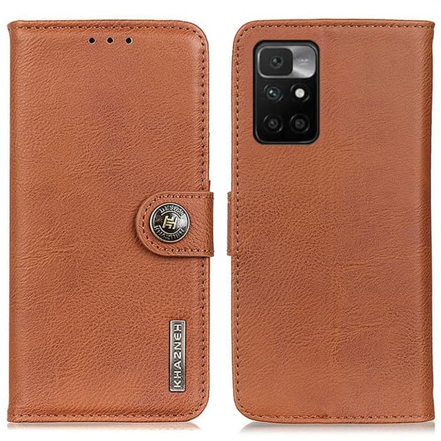 Xiaomi Redmi 10 KHAZNEH Plånboksfodral - Brun