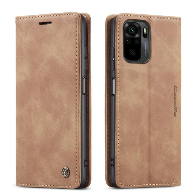 CASEME Plånboksfodral Xiaomi Redmi Note 10 4G / Note 10S - Brun