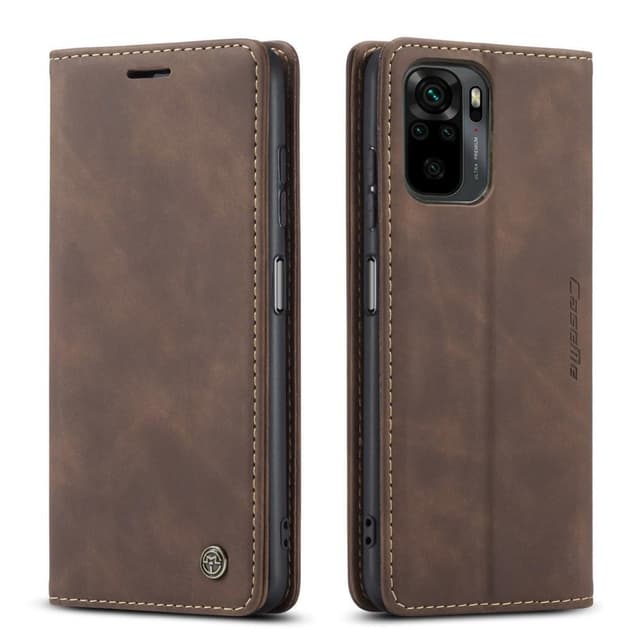 CASEME Plånboksfodral Xiaomi Redmi Note 10 4G / Note 10S - Coffee