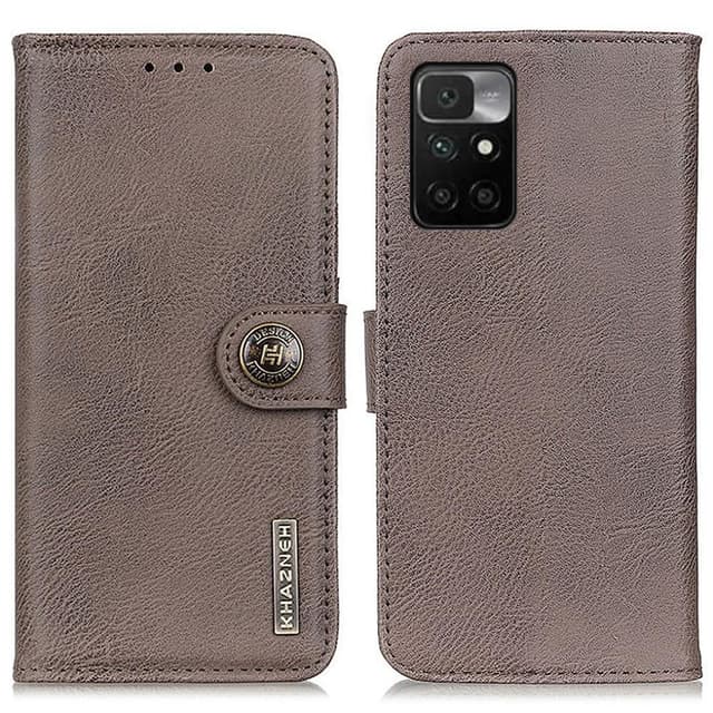 Xiaomi Redmi 10 KHAZNEH Plånboksfodral - Grå