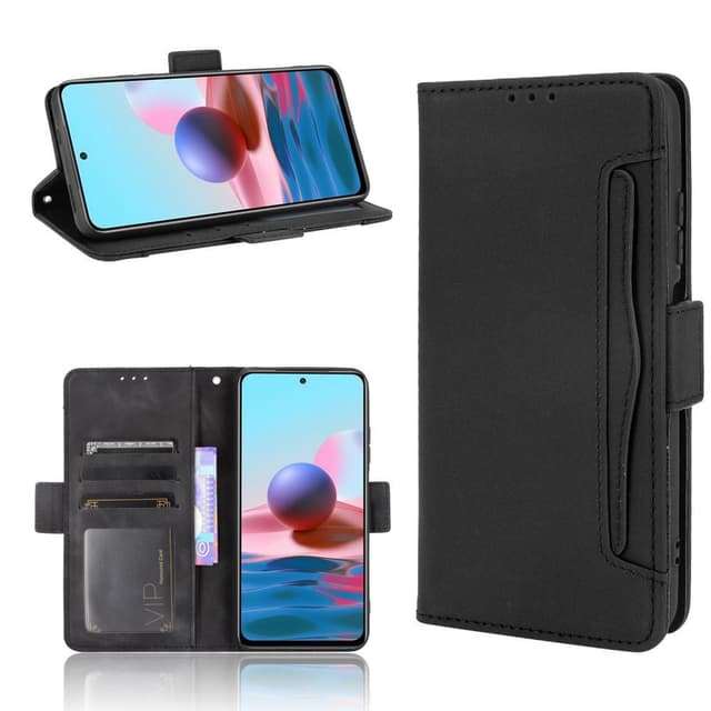 Xiaomi Redmi Note 10S / Note 10 4G Plånboksfodral  - Svart
