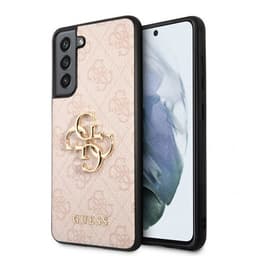 Guess Samsung Galaxy S21 FE Deksel Metal Logo Rosa