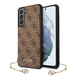 Guess Samsung Galaxy S21 FE Deksel 4G Charms Brun