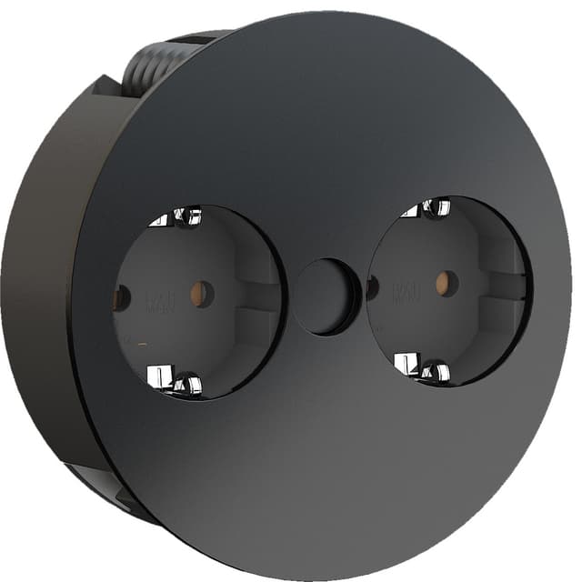 Epoq Twist eluttag (mattsvart)