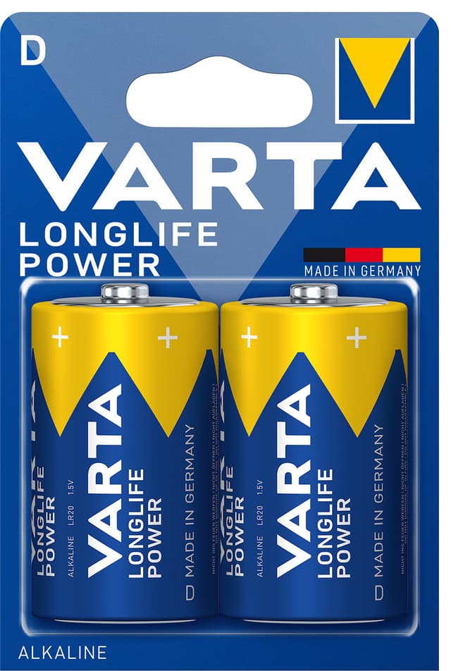 Varta Longlife Power D batteri (2-pakk)