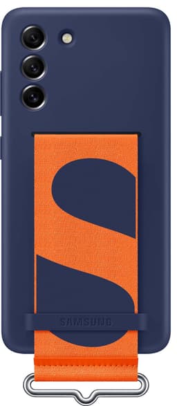Samsung Galaxy S21 FE silikoninen suojakuori rannelenkillä (sininen)