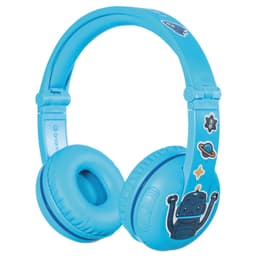 BuddyPhones PLAY BT on-ear hörlurar (blå)