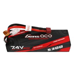 2s  5300mAh - 60C - Gens Ace Hard Case Deans