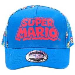 Nintendo - Mario og Luigi kurvet kasket (blå/rød)