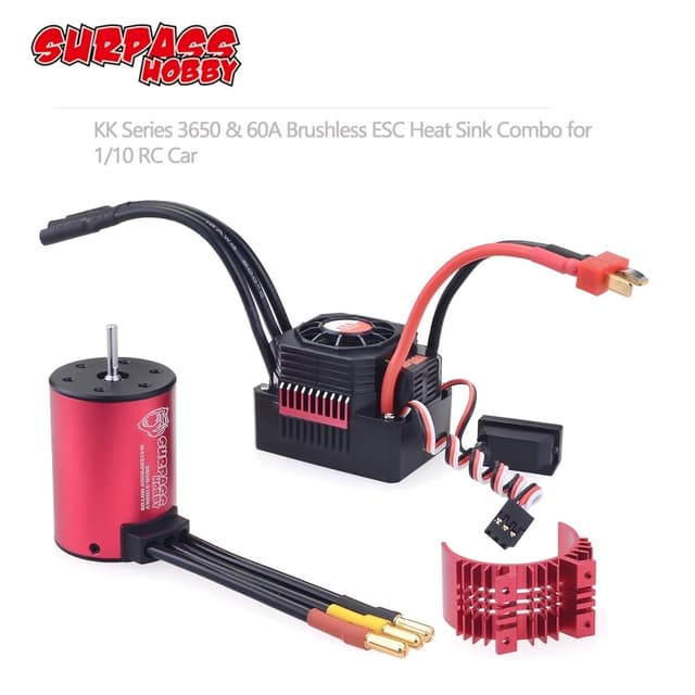 Surpass Hobby Combo 60A ESC m / 3650 5900KV BL WP