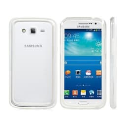 Exklusiv Bumper till Samsung G7105 Galaxy Grand 2 (Vit/Transparent)