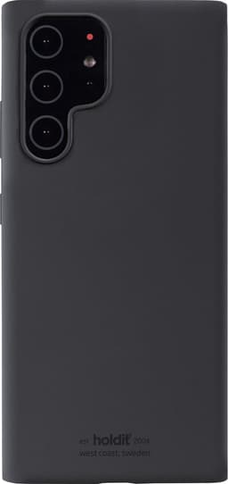Holdit Silicone Samsung Galaxy S22 Ultra suojakuori (musta)