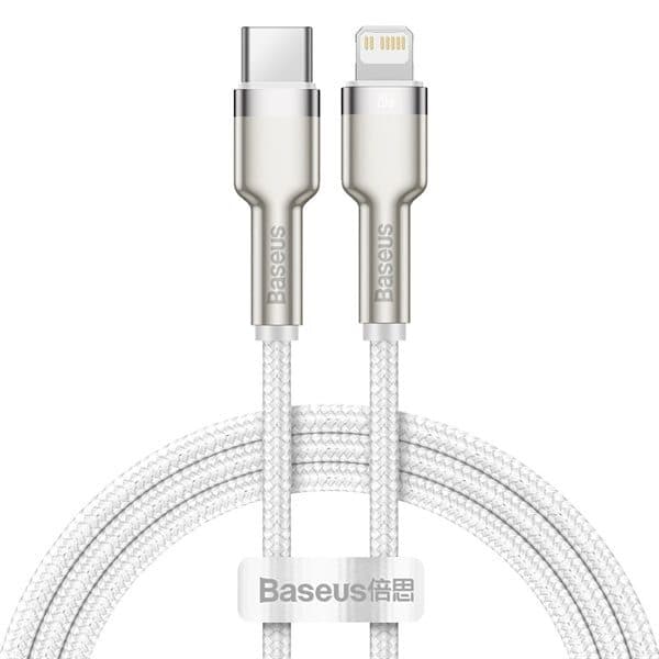Baseus Cafule Metal USB-C - Lightning 20W 1 m Hvid