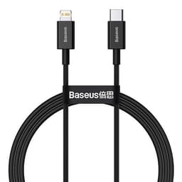Baseus Superior PD USB-C - Lightning 20W 1 m Sort