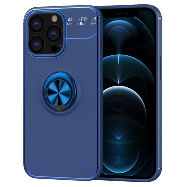 iPhone 13 Pro Max Hybrid skal med Finger Ring - Blå