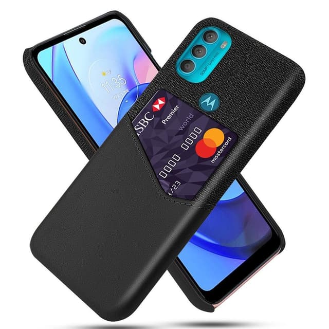 Motorola Moto G71 5G Skal med kortplats - Svart