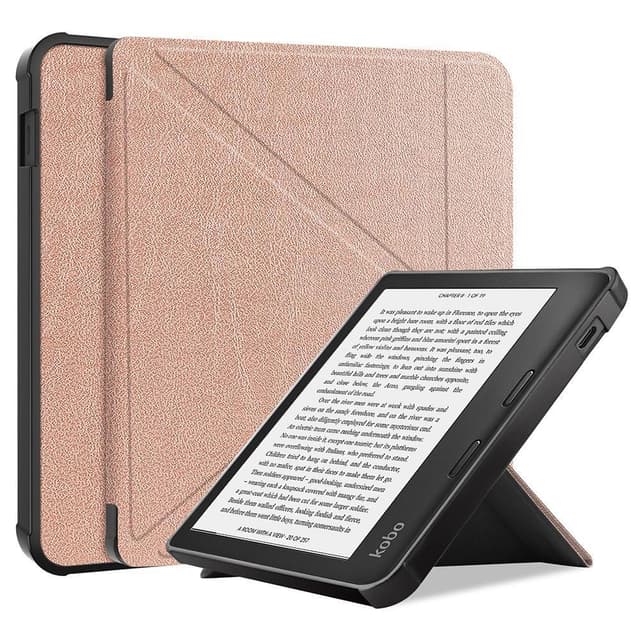 Fodral till Kobo Libra 2 eReader läsplatta - Guld