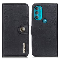 KHAZNEH Motorola Moto G71 5G Plånboksfodral - Svart