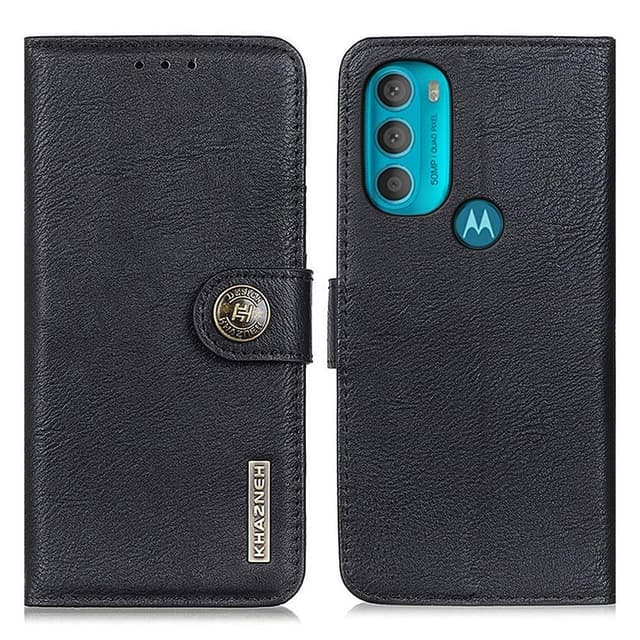 KHAZNEH Motorola Moto G71 5G Plånboksfodral - Svart