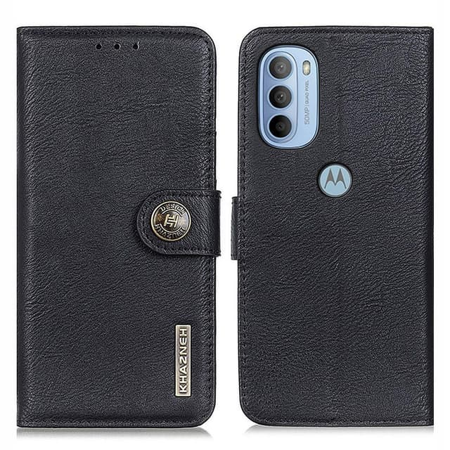 KHAZNEH Motorola Moto G31 / G41 Plånboksfodral - Svart