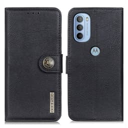 KHAZNEH Motorola Moto G31/G41 Lommebok-deksel - Svart