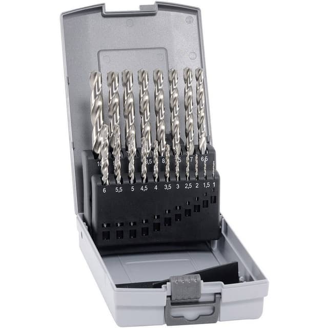 Alpen 102219100 HSS-E Metall-spiralborrset 19 delar
