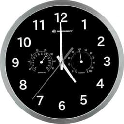 vægur MyTime 25 cm rustfrit stål sølv/sort