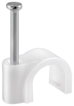 Goobay Kabelklämma 4 mm, vit
