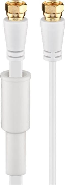 Goobay Flat SAT-antennekabel (80 dB), 2x skjermet, værbestandig