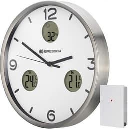 väggklocka MyTime 30 cm rostfritt stål silver/vit