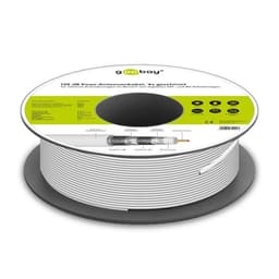Goobay 120 dB SAT-koaksialkabel, 4x afskærmet, CCS