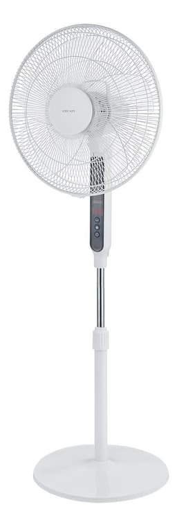 Nordic Home Golvfläkt med fjärrkontroll, 40 cm, låg ljudnivå, timerfun