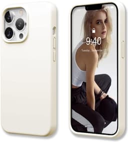 iPhone 13 kotelo silikoni luonnonvalkoinen