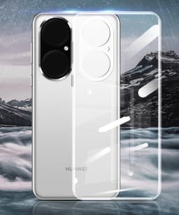 Huawei P50 Pro kännykkäkuori TPU läpinäkyvä 2 kpl