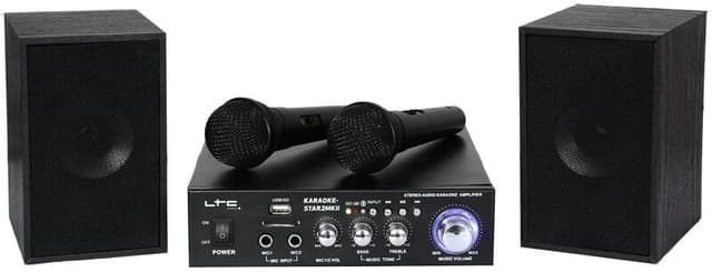 Karaoke sæt med 2 x mikrofoner