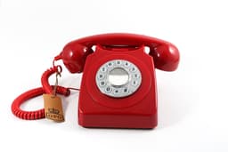 GPO 746 Retro telefon, rød