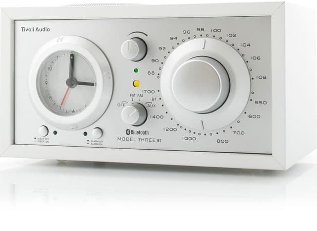 Radio-Réveil Tivoli Model Three BT - Analogique AM/FM, Vintage Et Fonctionnel