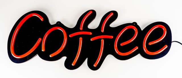 Neonskylt 60 cm ""Coffee""