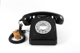 GPO 746 Retro telefon, sort