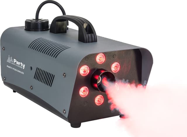 Røykmaskin med 6 x RGB LEDs, 1200W