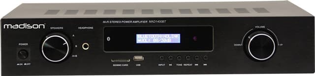 Madison HI-FI Stereo Förstärkare - Svart